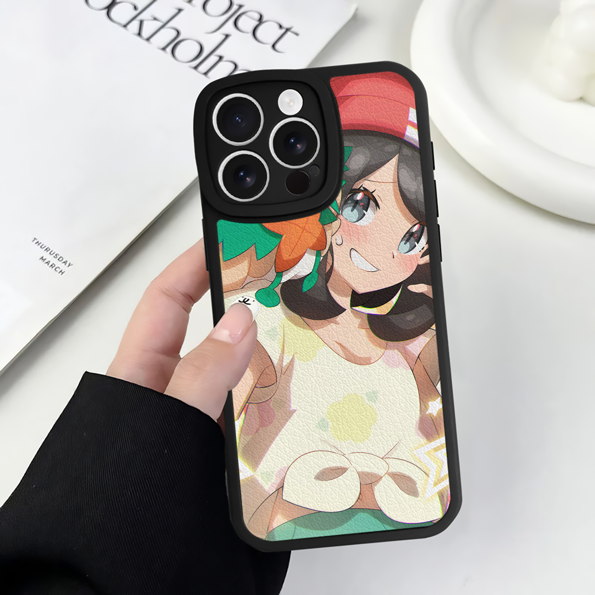 （画像用） ポケットモンスター Pokémon 【iPhone 16シリーズ対応】シリコンスマホケース（レザー調） 材質：シリコン